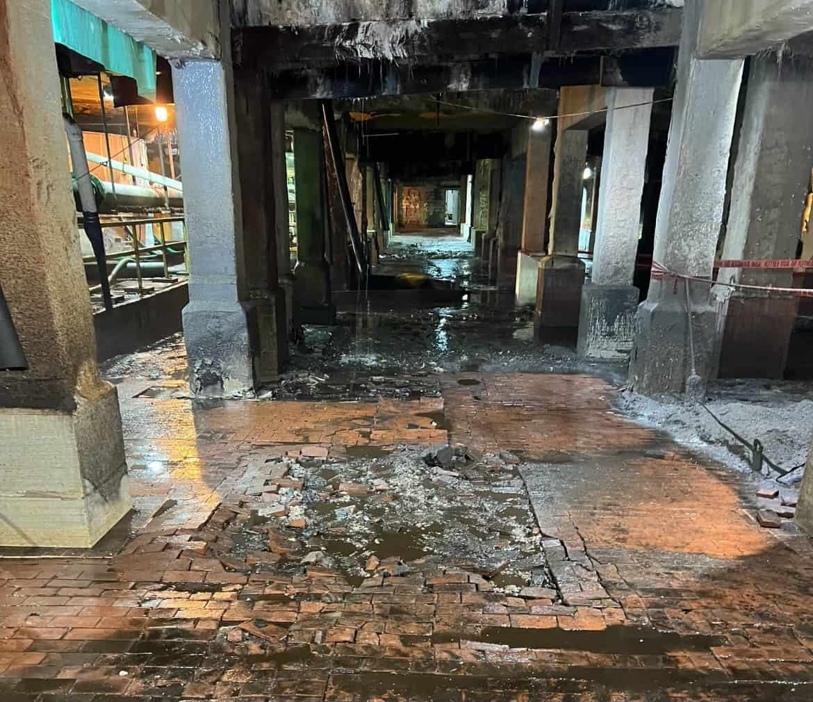 Acid Brick Floor Lining Industrial Services Group/Universal Blastco